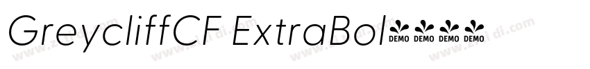 GreycliffCF ExtraBol字体转换